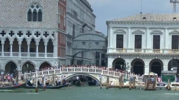 Venedig Stad Från Båt — Stockvideo