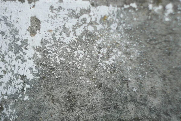 Muro Cemento Danneggiato Con Vernice Bianca Copia Spazio — Foto Stock