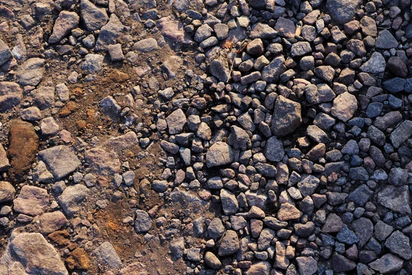 Struttura Delle Rocce Pietre Grigie Giacevano Terra Modello Ghiaia — Foto Stock