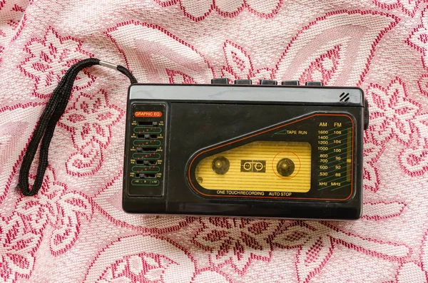 Dies Ist Eine Alte Walkman Stereoanlage Mit Single Read Record — Stockfoto
