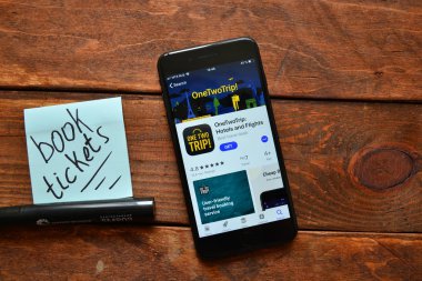 uçak bileti siparişi için mobil uygulama