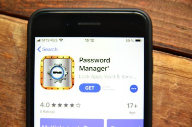 bir smartp üzerinde şifreleri kaydetmek ve yönetmek için mobil uygulama