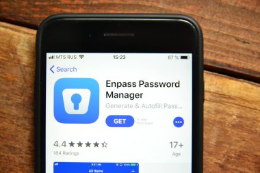 bir smartp üzerinde şifreleri kaydetmek ve yönetmek için mobil uygulama