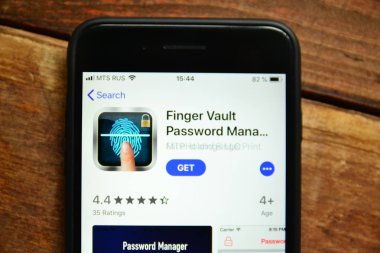 bir smartp üzerinde şifreleri kaydetmek ve yönetmek için mobil uygulama
