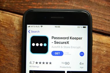 bir smartp üzerinde şifreleri kaydetmek ve yönetmek için mobil uygulama