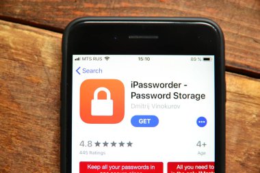 bir smartp üzerinde şifreleri kaydetmek ve yönetmek için mobil uygulama