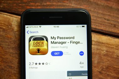 bir smartp üzerinde şifreleri kaydetmek ve yönetmek için mobil uygulama