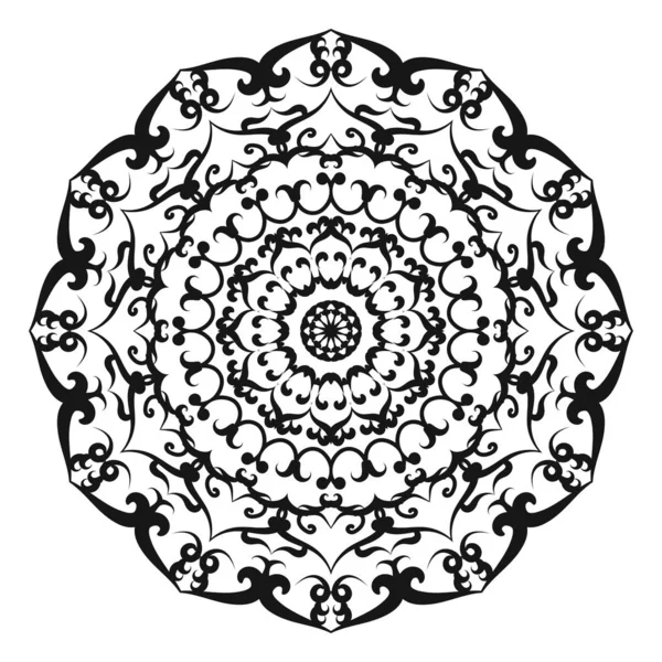 Padrão circular em forma de mandala para Henna , —  Vetores de Stock