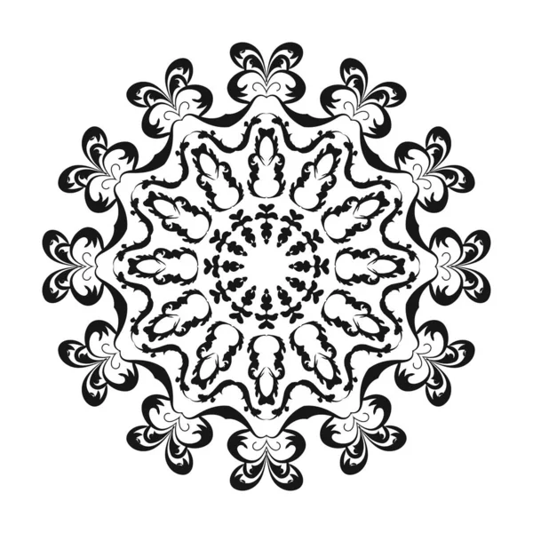 Patrón circular en forma de mandala para Henna , — Vector de stock