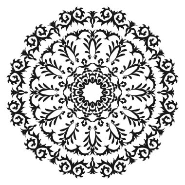 Henna için mandala biçiminde dairesel desen, 