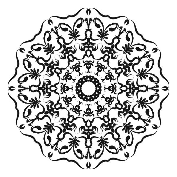 A Henna mandala alakú körkörös mintázata, — Stock Vector