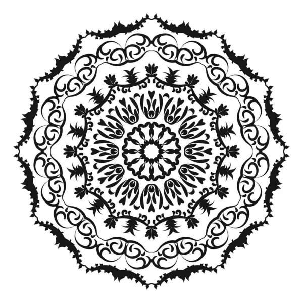 Padrão circular em forma de mandala para Henna , —  Vetores de Stock
