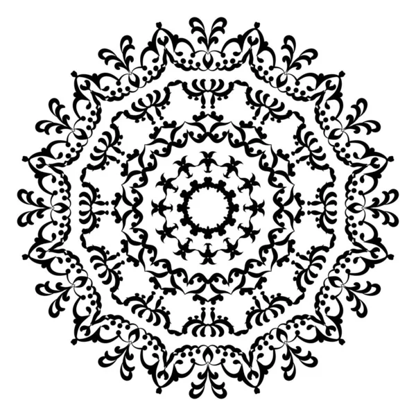 Padrão circular em forma de mandala para Henna , —  Vetores de Stock