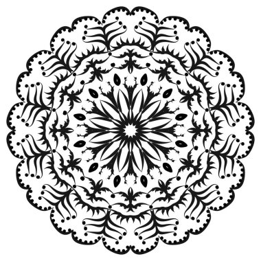 Mandala. Dekoratif vektör öğesi