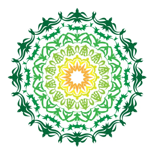 Mandala modello in bianco e nero di buon umore — Vettoriale Stock