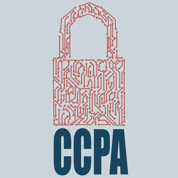 Akt lub symbol Ccpa — Wektor stockowy