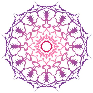 Mandala deseni siyah beyaz iyi ruh hali.