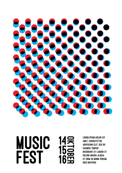 Плакат Фестиваля Электронной Музыки Современным Геометрическим Фоном Векторный Дизайн Флаера — стоковый вектор