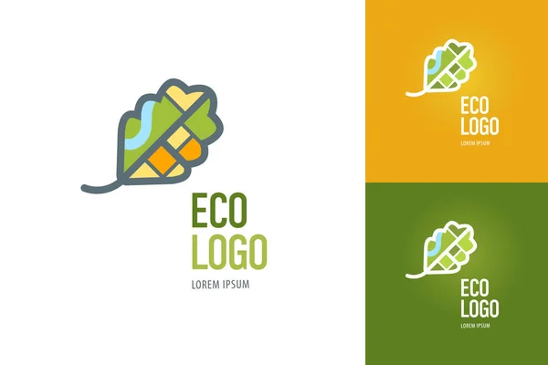 Zelená Eco City Logo Šablona Designu Vektor — Stockový vektor