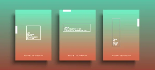 Einfaches Modernes Design Der Cover Vorlage Coole Farbenfrohe Hintergründe Geeignet — Stockvektor