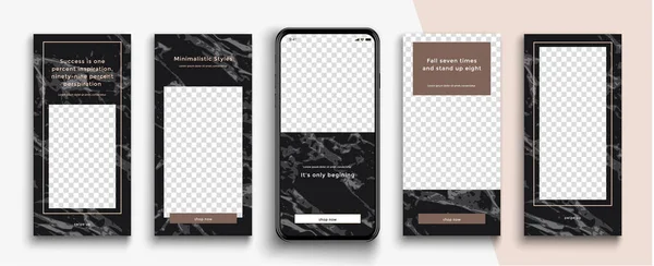 Bewerkbare Instagram Stories Sjabloon Streamen — Stockvector