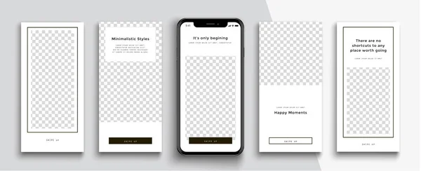 Змінити Шаблон Instagram Stories Потокове — стоковий вектор