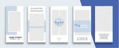 Düzenlenebilir Instagram Hikayeleri şablonu. Akıyor. 