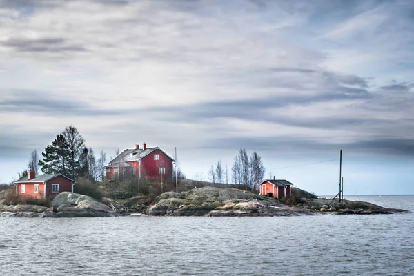 Dies Ist Ein Bild Einer Insel Der Bucht Nahe Helsinki — Stockfoto
