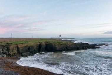Kanca lightshouse Güney İrlanda Wexford maliyetteki
