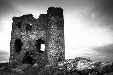 Donegal İrlanda Burt kale kalıntıları bu