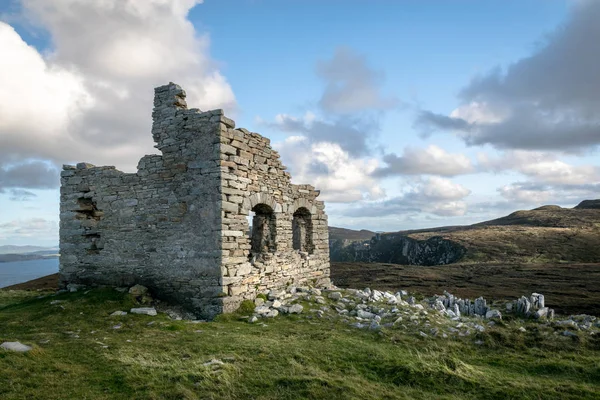 Estas Son Las Ruinas Del Viejo Mirador Horn Head Donegal — Foto de Stock