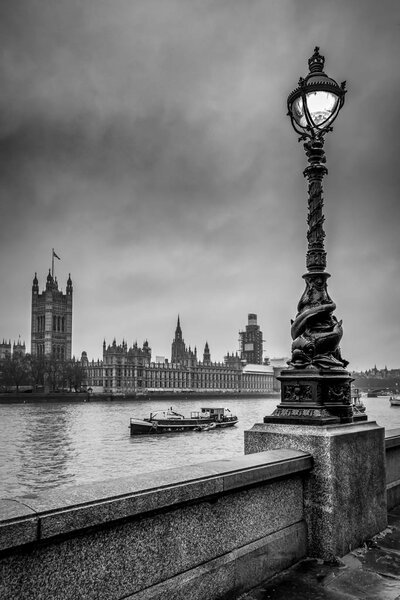 This is a view of Westminster in London from the South Bank of the River Thames