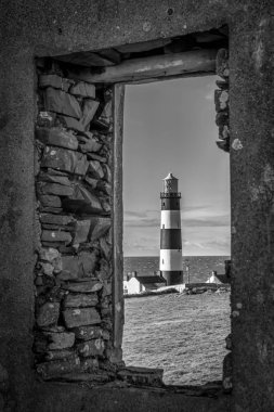 St John's noktası Lighhouse görünümünü çerçeveli