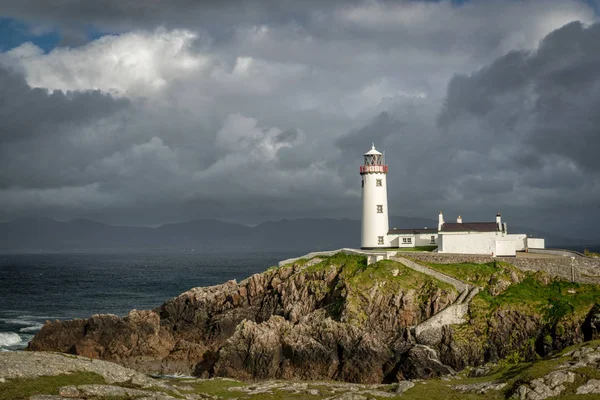 Fanad Lighthouse and stormy skys Stock Image