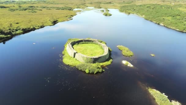 Nagranie Lotu Ptaka Doon Hrabstwie Donegal Ireland Fort Doon Jest — Wideo stockowe