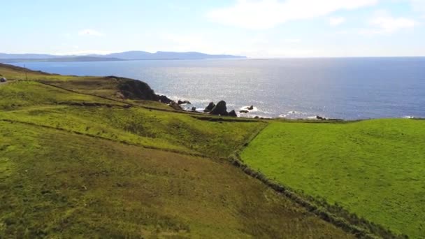 Letecký Záznam Crohy Head Sea Arch Hrabství Donegal Západním Pobřeží — Stock video