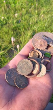 Krallardan oluşan küçük bir hazine bulduk.