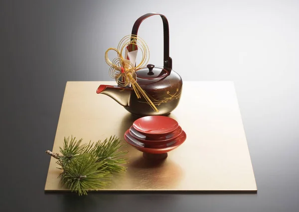 Año Nuevo Japonés Material Cultural — Foto de Stock