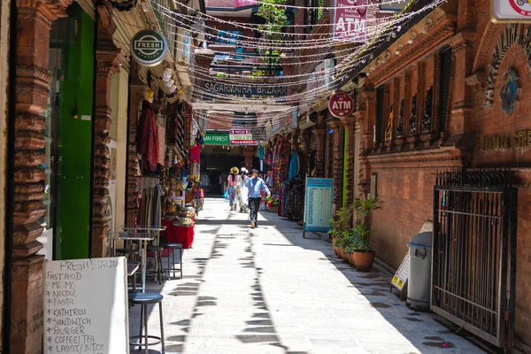 Thamel Kathmandu Nepal July 2018 Street View Thamel District Known — Stock Photo, Image