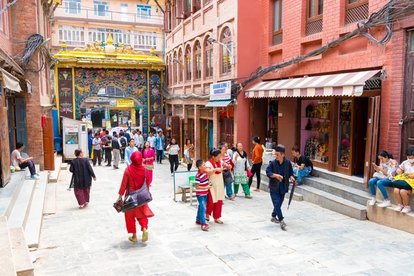 Kathmandu Nepal July 2018 View Entrance Gate Boudhanath Boudha Stupa — Stock Photo, Image