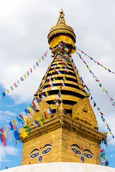 Kathmandu Nepal Juli 2018 Uitzicht Swayambhunath Stoepa Een Unesco Erfgoed — Stockfoto