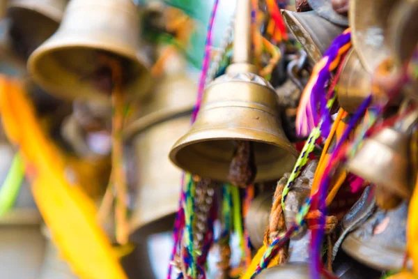 Campanas Oración Templo Budista Katmandú Nepal — Foto de Stock