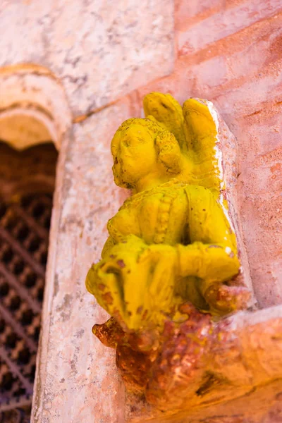 Bhaktapur Nepál Července 2018 Náboženské Socha Městě Bhatktapur Nejzachovalejší Palácovými — Stock fotografie