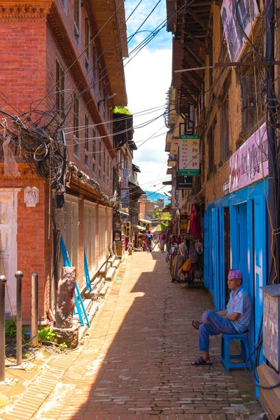 Bhaktapur Nepal Julho 2018 Arquitetura Tradicional Cidade Bhatktapur Famosa Pelos — Fotografia de Stock