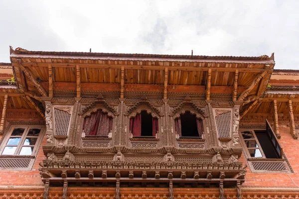 Bhaktapur Nepal July 2018 Traditional Architecture Bhatktapur City Famous Best — Stock Photo, Image