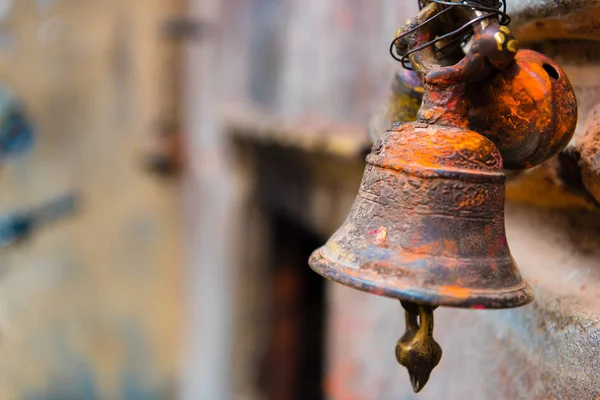 Prayer Bells Buddhist Temple Kathmandu Nepal — Stock Photo, Image