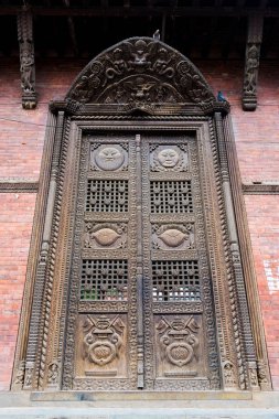 Pashupatinath, Nepal - 17 Temmuz 2018: Pashupatinath, ünlü ve Kutsal Hindu Tapınağı karmaşık, geleneksel mimarisi: Bagmati Nehri'nin ve UNESCO Dünya Miras Listesi kıyısında bulunan