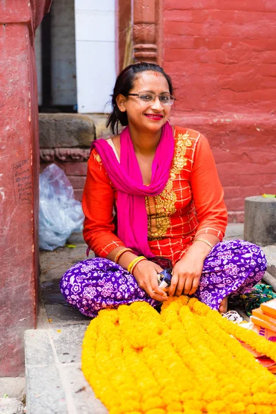 Pashupatinath Nepal Juli 2018 Lokala Leverantör Pashupatinath Berömd Och Heliga — Stockfoto