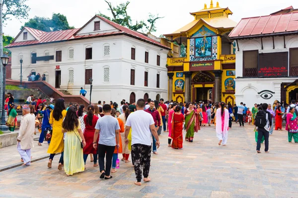Pashupatinath Nepal Julio 2018 Vista Sobre Pashupatinath Famoso Sagrado Complejo — Foto de Stock
