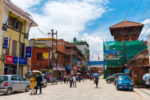 Kathmandu Durbar Square Nepal Julho 2018 Vista Rua Praça Kathmandu — Fotografia de Stock